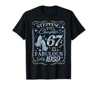Stepping Into 67 Fabulous Since 1959 67th Birthday Women T-Shirt
