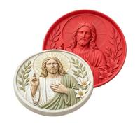 Stepping Stone Mold - 11.81-Inch Silicone Christian DIY Garden Decor