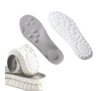 Steppres Massage Insoles for Men Women, Everyday Insoles, Comfortble Shoe Steppers Insoles, Memory Foam Insoles with Arch Support, Anti Fatigue, Shock Absorption (Gray, 35-36)