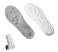 Stepprs Cloud Soles,Soft Mega Comfort Shoe Insoles,Memory Foam Insoles with Arch Support for Men and Women (Grey, 37-38)