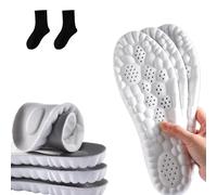 Stepprs Massage Insoles, Ultra-Light 4D Elastic Cloud-Soled Lightweight Insole, Insole For Plantar Fasciitis, Provides Medial Arch Support, For Sports, Breathable (COLOR-C,43-44)