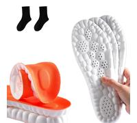 Stepprs Massage Insoles, Ultra-Light 4D Elastic Cloud-Soled Lightweight Insole, Insole For Plantar Fasciitis, Provides Medial Arch Support, For Sports, Breathable (COLOR-B,37-38)