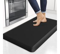 StepRite Tapis de cuisine anti-fatigue, antidérapant, confortable, résistant aux taches, imperméable, pour cuisine, bureau, épaisseur 2 cm, noir, 81,3 x 50,8 cm