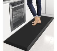 StepRite Tapis de cuisine anti-fatigue, antidérapant, confortable, résistant aux taches, imperméable, pour cuisine, bureau, épaisseur 2 cm, noir, 177,8 x 61 cm