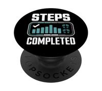 Steps Completed Marche Quotidienne 10000 Pas PopSockets PopGrip Adhésif