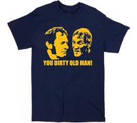 Steptoe and Son Inspired Dirty Old Man T-Shirt - Retro British TV Fathers Tee Navy Blue Manches Courtes(Small)