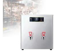 Stepwise Layer Heating Commercial Hot Water Machine, 35L Commercial Water Boiler, Distributeur Eau Chaude 85L/H Sortie Continue, 40-100°C Réglable, Sans Eau Reboutillée(Silver,2)