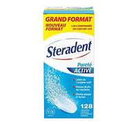 Stéradent - Comprimés Nettoyant Pureté Active La Boite De 128 Comprimés - Vendu par pièce - Livraison Gratuit en France