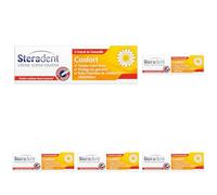STERADENT Crème Fixative Confort à la Camomille Tube de 40 g (Lot de 5)
