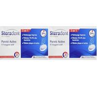 Steradent Nettoyant Pureté Active - 36 comprimés (Lot de 2)