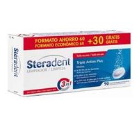 Steradent Triple Action Plus 90 Comprimés