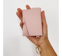 STERCULIA Pilulier de contrôle des naissances en cuir PU avec porte-clés (rose)