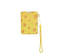 STERCULIA Pilulier de contrôle des naissances, étui pour cartes de crédit, portefeuille fin en polyuréthane (jaune)