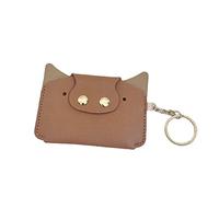 STERCULIA Pilulier de contrôle des naissances/portefeuille en cuir PU avec porte-clés (marron)