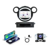 Stéréo automatique sans fil CarPlay et Android compatible avec BMW Mini 2010-2016 | Écran tactile 15 Navigation avec GPS, 4G LTE/WiFi, Bluetooth, caméra de recul | Plug & Play