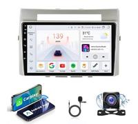 Stéréo automatique sans fil CarPlay et Android compatible avec Toyota Verso 2004-2009 | Écran tactile Android 15 Navigation avec GPS, 4G et WiFi, Bluetooth, caméra de recul | Plug & Play