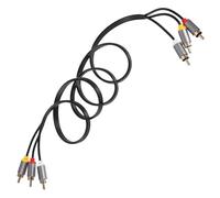 Stereo Cable Copper PVC Connector for TV Speaker Amplifier Home Theater