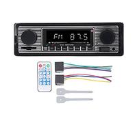 Stéréo de Voiture Bluetooth Classique, Autoradio Bluetooth 4 Canaux Audio, Autoradio avec Lecteur CD, Lecteur MP3 Audio Stéréo de Véhicule avec Télécommande, Appels Mains Libres