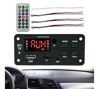 Stéréo de Voiture - Carte Audio - Lecteur de Musique sans Perte 2X25W Télécommande pour Véhicules Voiture Camion Haut-parleur