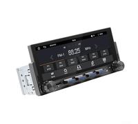 Stéréo de voiture simple DIN de 6,86 pouces avec sans fil pour Carplay et pour Android Auto, écran tactile HD, lecteur MP5, récepteur audio 5.0, prend en charge la caméra de recul, noir