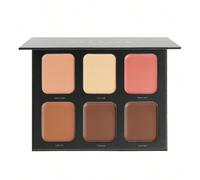 Stereo Face Six-Palette De Contours CrèMe French Girl 6 Couleurs Hautement PigmentéE, Ne Se DéColore Pas, Poudre Bronzante Multi-Usage Longue DuréE, Surligneur Sculptant Pour Le Visage, Contour Et Pou