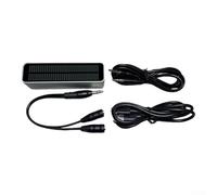 Stéréo Niveau Mètre double affichage LED 32 bits Visualisateur de signal audio Modes AGC DB Annulation de bruit Alimenté par USB-C 3,5 mm Entrée ligne et activation vocale Alliage d'aluminium pour