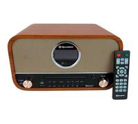 Roadstar Stéréo vintage HRA-1782NBT – Radio numérique FM, CD/MP3, Bluetooth, USB – Bois