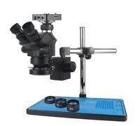 Stéréomicroscope, Caméra vidéo USB 48MP 2K 60FPS, laboratoire industriel, grossissement focal simulé, zoom continu, lunette trinoculaire stéréo 7X 50X