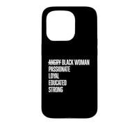 Stéréotypes de Femme Noire en colère Coque pour iPhone 15 Pro