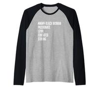 Stéréotypes de Femme Noire en colère Manche Raglan