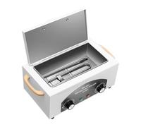 Stérilisateur à air chaud 300 W, stérilisateur à chaleur sèche à haute température, boîte de stérilisateur de soin des ongles, avec panier en acier inoxydable amovible, pour soin des ongles et des