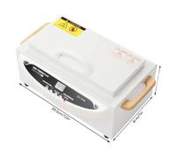 Stérilisateur à air chaud pour outils à ongles, contrôle de la température à 250℃, capacité de 1L, utilisation sûre, blanc