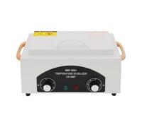 Stérilisateur à haute température 300 W, stérilisateur à chaleur sèche 50-220 °C, boîte de nettoyage en métal avec minuterie, outil de manucure pour dentistes, cliniques, ongles, outils métalliques