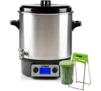 Stérilisateur de bocaux DOMO DO42326PC - 2000 W - Acier inoxydable - Minuterie - Pour stériliser, réchauffer, maintenir au chaud et extraire du jus