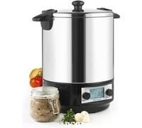 Nature&saveurs Stérilisateur de bocaux électrique NSST12INA – cuve inox, écran LCD, 12 L, 1650 W