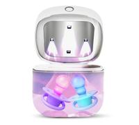 Stérilisateur de tétine portable, stérilisateur UV pour tétine de bébé, stérilisation à 99,99 % 3 minutes, boîte de désinfection ultraviolette UVC de 3 minutes, interface de type C, mini boîte de