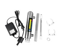 Stérilisateur D'Eau UV 12 W Lampe à Tube Ultraviolet Désinfection Directe de L'Eau Purificateur D'Aquarium Prise UE