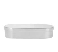 Stérilisateur d'outils à ongles, conteneur de désinfection à haute température de boîte de stérilisation, plateau de désinfection des outils de manucure en alliage d'aluminium(13 * 5 cm)