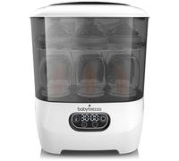 Baby Brezza - Stérilisateur et sèche-biberons Advanced - 33% plus rapide - Filtre HEPA - Blanc