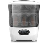 Baby Brezza - Stérilisateur et sèche-biberons Advanced - 33% plus rapide - Filtre HEPA - Blanc