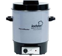 Kochstar Stérilisateur électrique 2059631, 35 cm, 27 L, 1800 W, thermomètre et grille, Gris