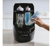 Baby Brezza - Lave-biberons Bottle Washer Pro Noir - Lave, stérilise et sèche biberons et accessoires de tire-lait - Nettoyage cliniquement prouvé plus efficace - Remplace brosses et égouttoirs
