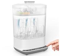 Stérilisateur et séchoir électrique 6 en 1 pour biberon, capacité de 10 bouteilles, convient pour biberons, tire-lait et sucettes