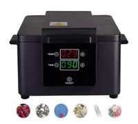 Stérilisateur Haute Température 200 ℃ Avec Minuterie, Stérilisateur D'Outils Pour Ongles, StéRilisateur à Chaleur SèChe 2,6 L, Pour Salon MéDical, Dentaire, Tatouage, Manucure,Black