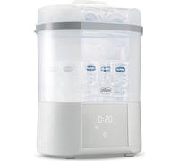 Stérilisateur modulaire Chicco avec fonction de séchage, Stérilisateur de biberons, d'anneaux de dentition et de tétines et arrêt automatique, Passe au micro-ondes, Convient pour stériliser jusqu'à 6