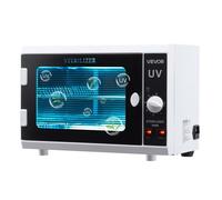 Stérilisateur UV 12 L-VEVOR-Armoire de Désinfection UV-Minuterie-Commande par Bouton, Longueur d'Onde 185 nm-Porte en Verre Trempé