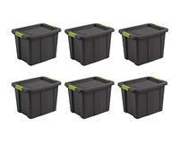 Sterilite 15278N04 Latching Tote, 30 Gallon, Dark Indigo Lid and Base with Titanium