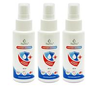 SterilOx Lot de 3 sprays de 60 ml - Solution cosmétique à l'acide hypochloreux pour les mains, les jouets, les ustensiles et les objets - Sans danger pour les enfants et les animaux domestiques - Sans