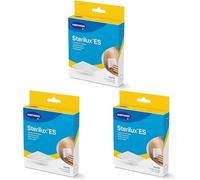 Sterilux ES stérile - Compresses de Gaze 17 fils - 8 plis - 100% Coton Absorbant - Ne S'effilochent Pas - 7,5 x 7,5 cm - 5 x 2 Unités (Lot de 3)