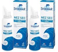 STÉRIMAR Nez Sec - Spray Nasal pour Nez Sec, Régénère & Restaure l'Hydratation de la muqueuse nasale, à l'Eau de Mer 100% Naturelle & Soufre, Formule Physiologique, 100 ml (Lot de 2)